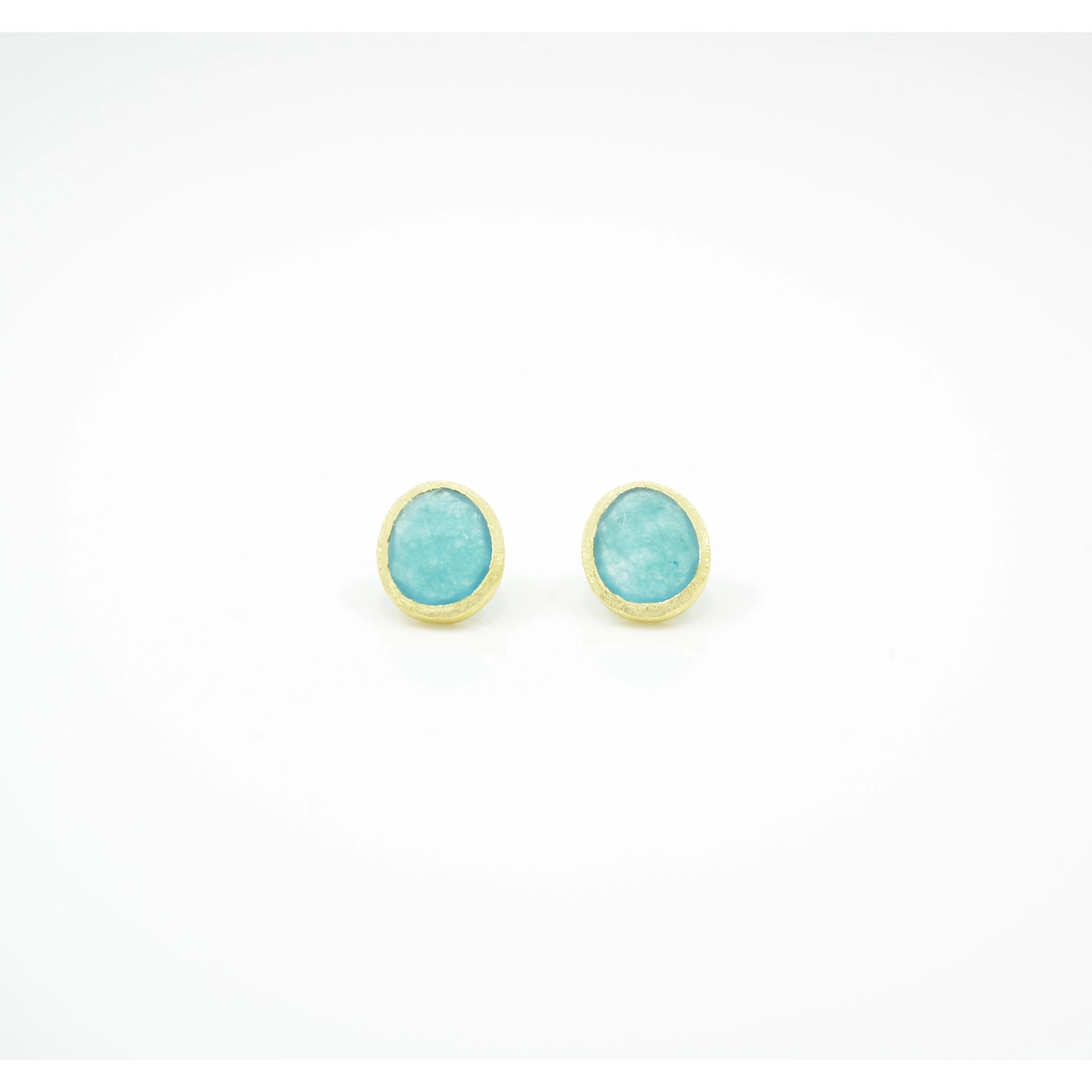 Schmuckoo Berlin - jade oorstekers aqua