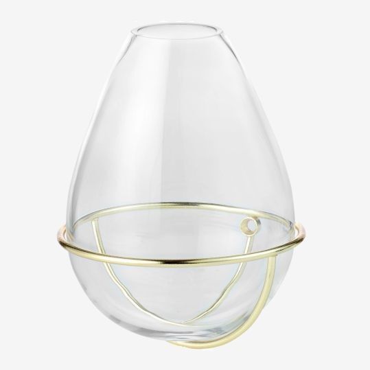 Bolia - flora wandvaas transparant goud