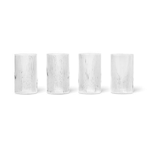 Ferm Living - ripple amuse glazen transparant