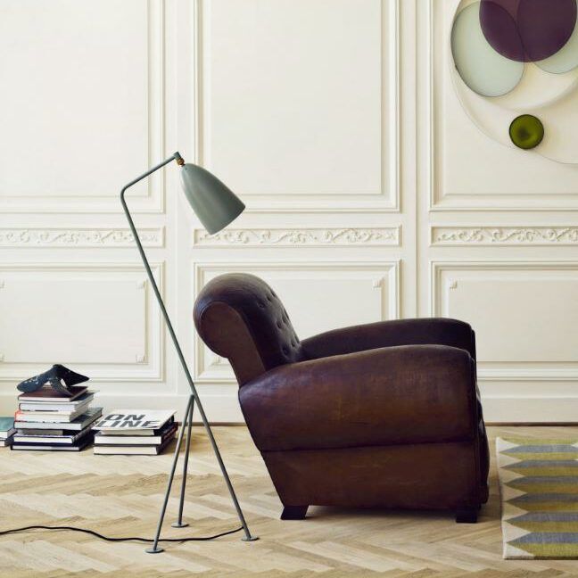 Gubi - gräshoppa vloerlamp grijsblauw