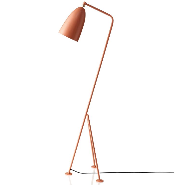 Gubi - gräshoppa vloerlamp koraalrood