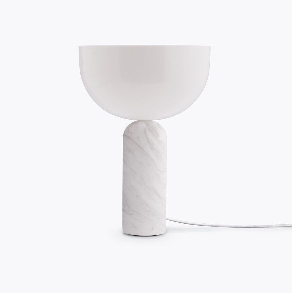 New works - kizu lamp klein wit marmer