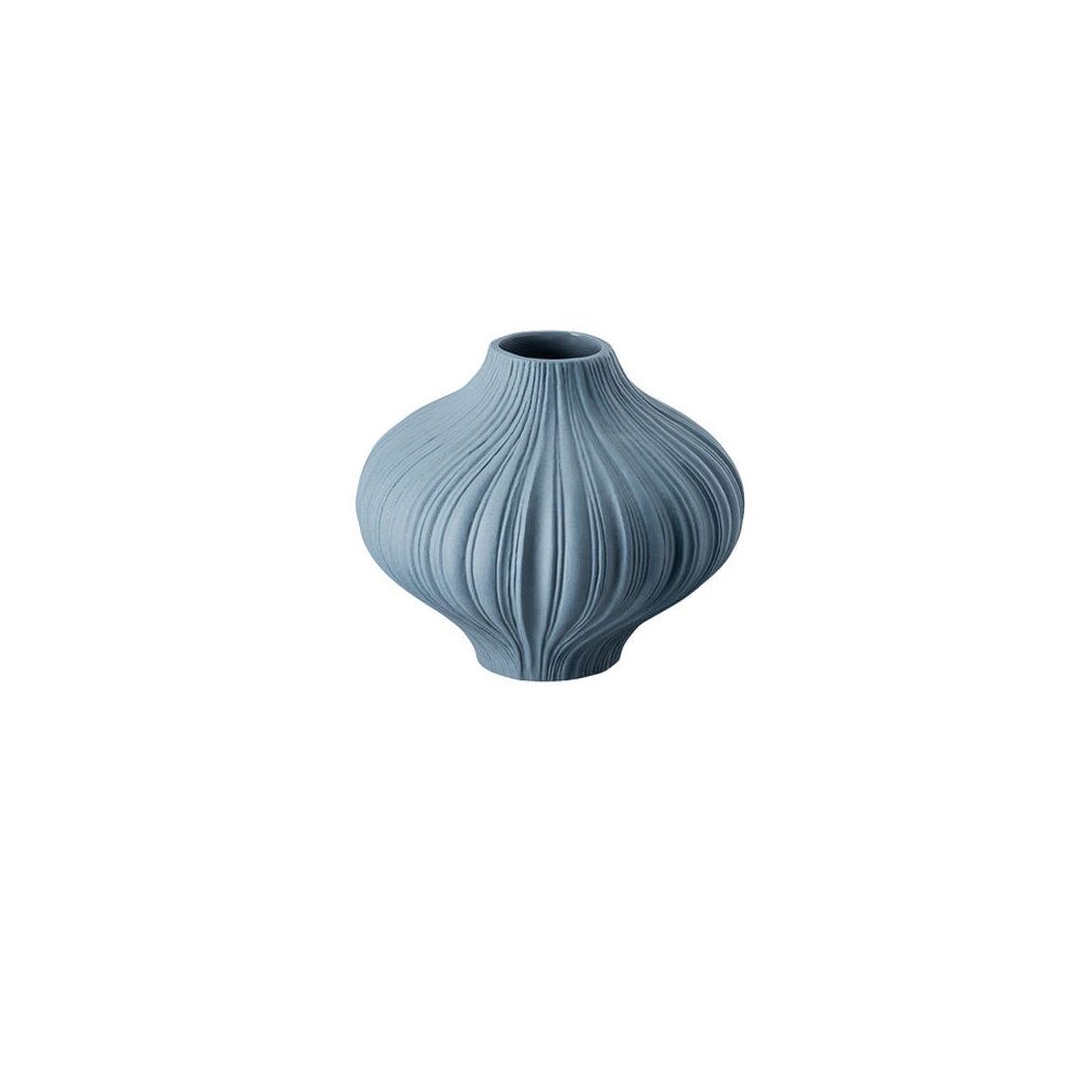 Rosenthal - plissee mini vaas blauw