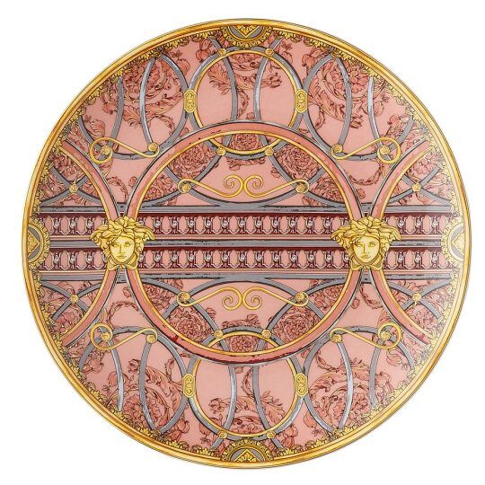 Versace - medusa bord ø21 roze