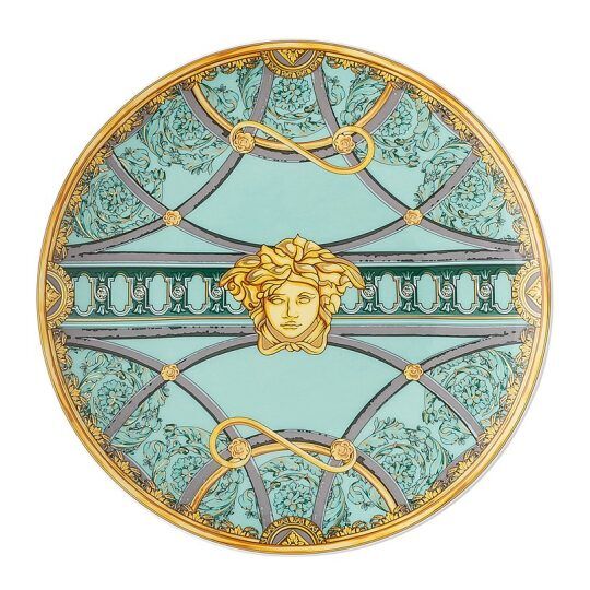 Versace - medusa bord ø17 groen